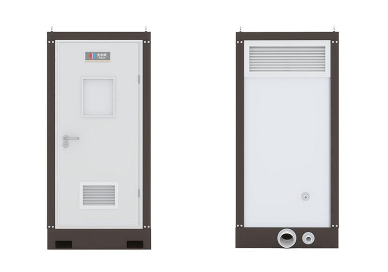 Detachable Single-Unit Integrated Flushing Restroom