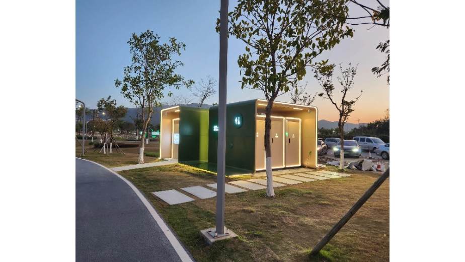 multi‑module public restroom
