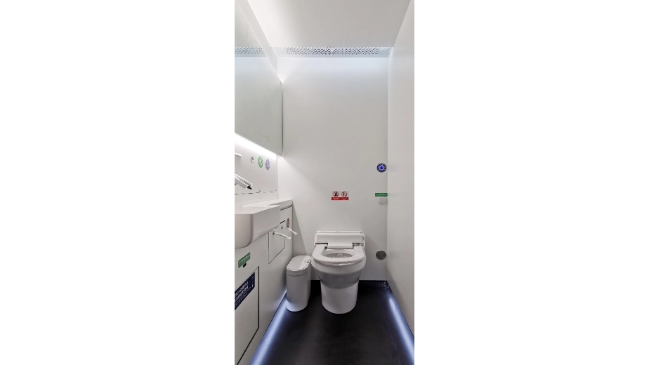 Olympic venue mobile toilet