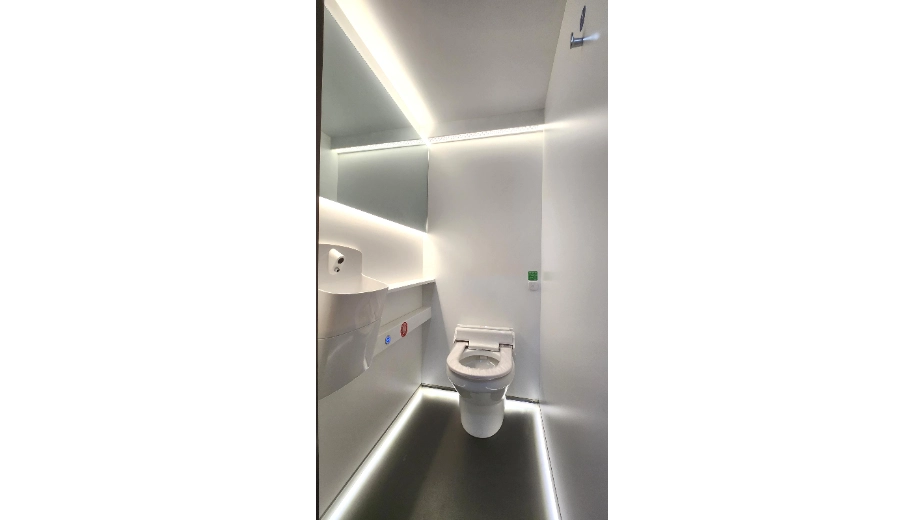 modular public toilet unit for transit terminal