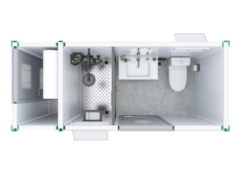 Detachable Mobile Toilet + Shower Room