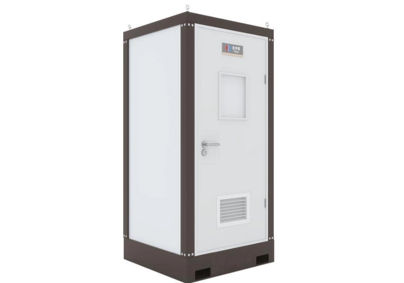 integrated flushing mobile restroom