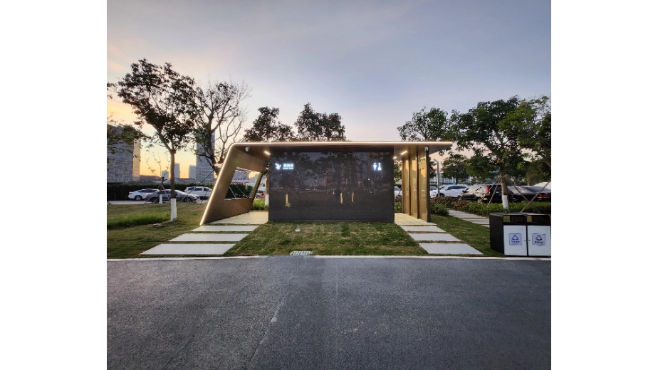 extended N‑shaped prefabricated public toilet