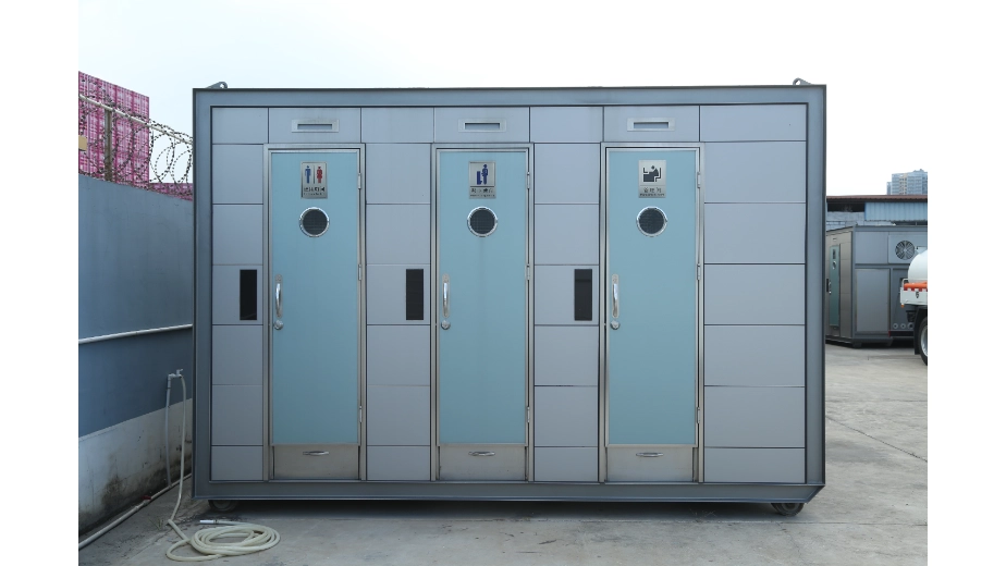 six-person restroom module