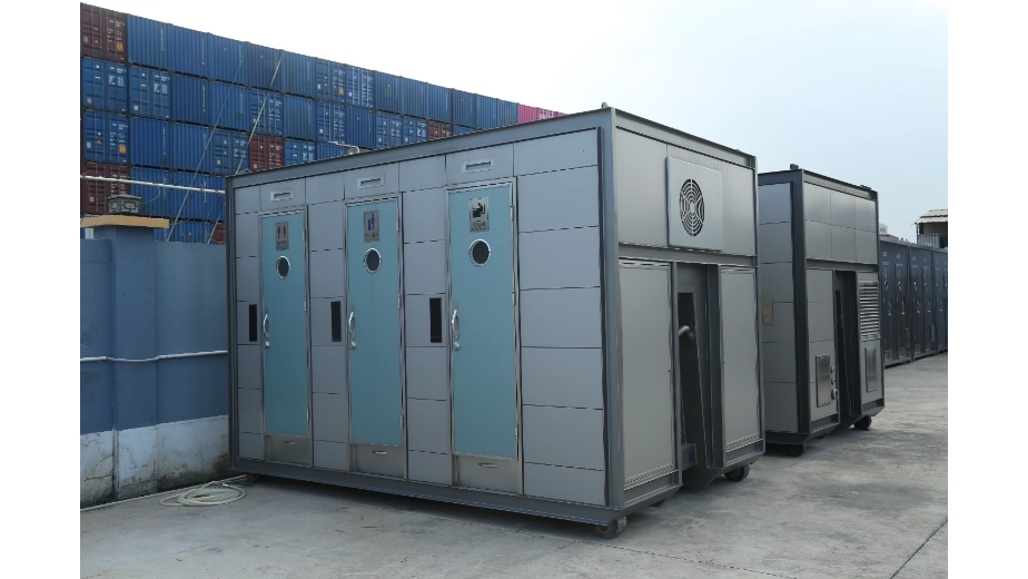 modular public toilet six-unit