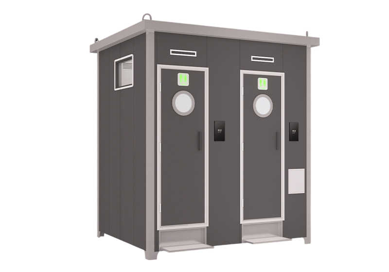 twin compartment portable restroom