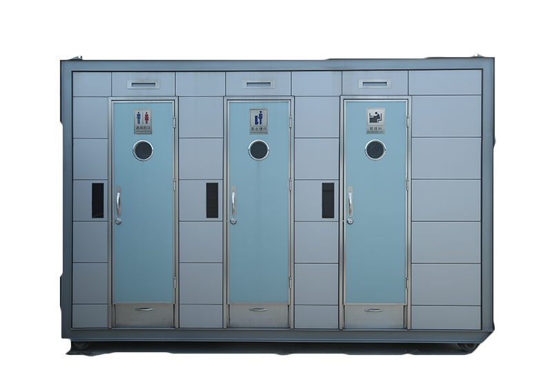 large-capacity mobile restroom